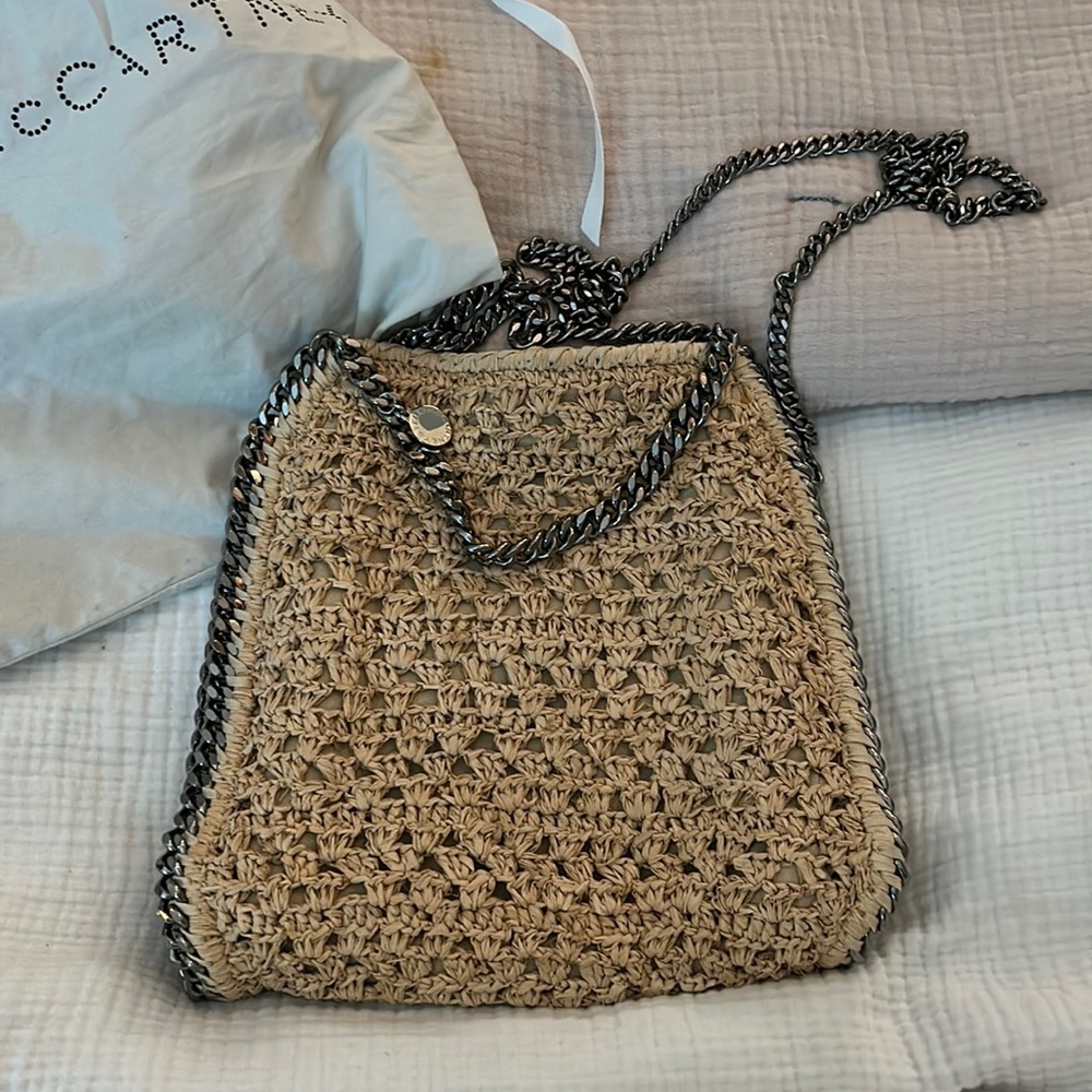 NWOT Stella McCartney Flabella Raffia Bag